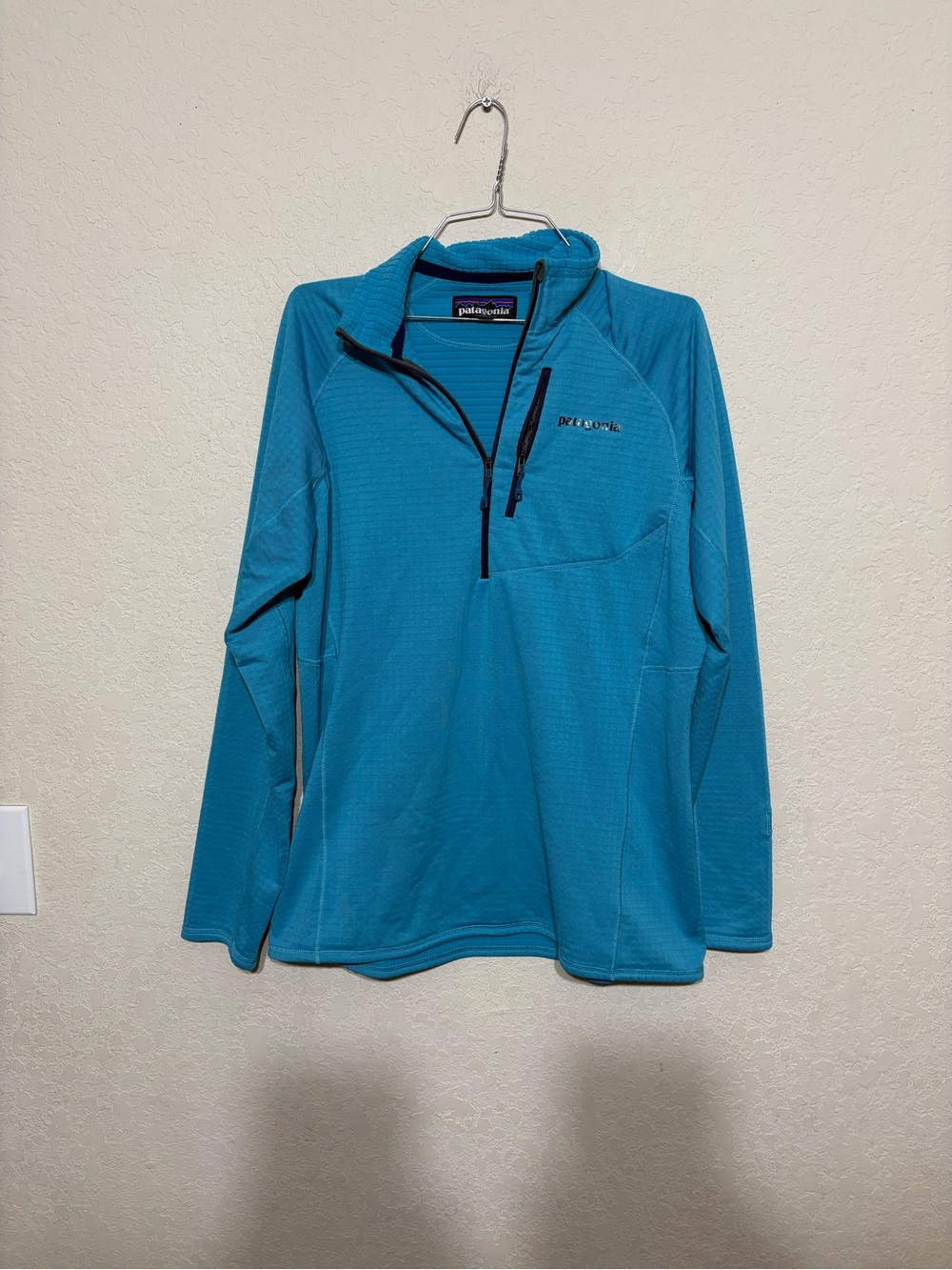 Patagonia R1 Technical Fleece Bright Teal Half-Zip Pullover